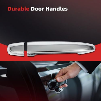 cciyu Chrome ABS Door Handle Cover Exterior for Toyota 4Runner (2003-2009), Avalon (2006-2011), Camry (2007-2011), Highlander (2008-2013) - Car Door Handle Cover (4PCS)