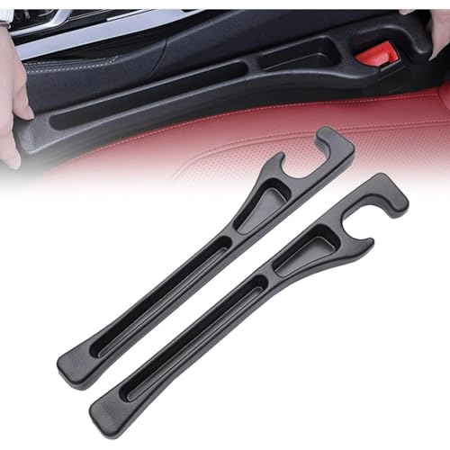 2 pcs Car Seat Gap Filler Organizer, Universal Fit Soft Foam Car Seat Gap Plug to Fill The Gap Between Seat and Console, Car Seat Crevice Blocker Stop Things, Fit For Car SUV Truck.