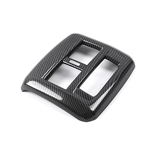 1 PC Back Air Vent Cover for Volkswagen Atlas 2018 2019 2020 2021 2022 2023 Atlas Cross Sport Accessories ABS Carbon Fiber Pattern - size: BACK AIR VENT COVER-1PC