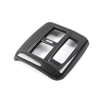 1 PC Back Air Vent Cover for Volkswagen Atlas 2018 2019 2020 2021 2022 2023 Atlas Cross Sport Accessories ABS Carbon Fiber Pattern - size: BACK AIR VENT COVER-1PC
