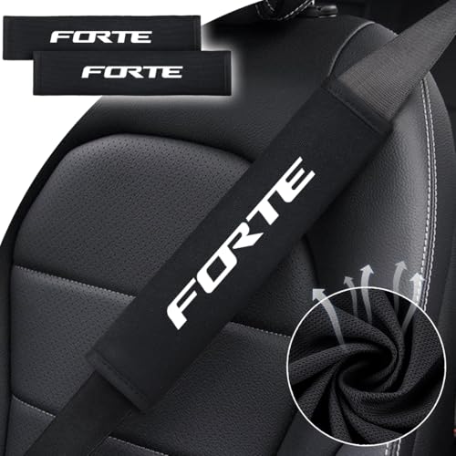 2PCS Seat Belt Covers Compatible with KIA K3 2019-2021 Car Accessories, Seatbelt Shoulder Strap Pads Safety Belt Cushions Protective Sleeves - color: Seat Covers-FORTE