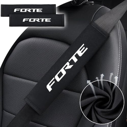 2PCS Seat Belt Covers Compatible with KIA K3 2019-2021 Car Accessories, Seatbelt Shoulder Strap Pads Safety Belt Cushions Protective Sleeves - color: Seat Covers-FORTE