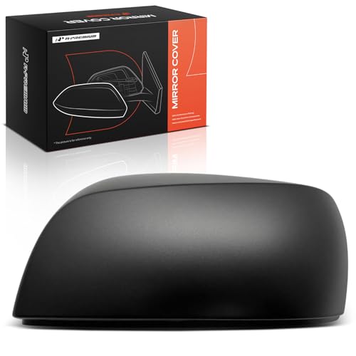 A-Premium Driver Side Rearview Mirror Cover Cap - Compatible with Subaru Forester 2014-2018, Impreza 2012-2014 - Textured Black, Without Turn Signal Hole - color: Textured Black, size: Left Driver Side