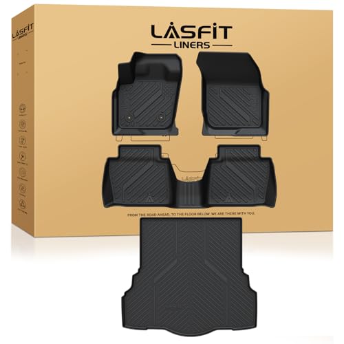LASFIT Floor Mats & Trunk Mat for Ford Fusion 2013-2016 (Only Fit Gasoline) All Weather TPE Mats Custom Fit Floor Liner for Fusion1st & 2nd Row Car Mats and Cargo Liner, Black - size: 2013-2016 | For Ford Fusion |1st & 2nd Row & Cargo