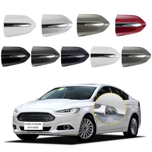 Car Exterior Door Handle Key Hole Trim Cover CapCompatible with Ford Fusion 2013 2014 2015 2016 2017 2018 2019 2020 DS7Z 54218A15-DC Door Handle Accessories Lock Cap Red with Electroplating - color: Red, size: With Electroplating