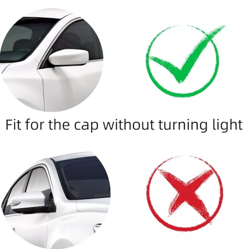 Mirror Cover Caps Housing Replacement for Nissan Altima 2013-2018 (White) - style: White