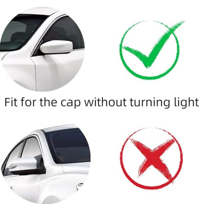 Mirror Cover Caps Housing Replacement for Nissan Altima 2013-2018 (White) - style: White