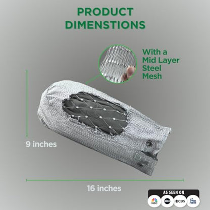 New & Improved ProKevLock Vehicle Side Mirror Covers Set with Anti-Theft Lock, UHMWPE, HPPE, 304 CRES Steel Mesh, Fits all Vehicles & Most Pickup Trucks, Protection from Ice, Bird Droppings, Version 3 - size: 16 x 9 x 5 Inches