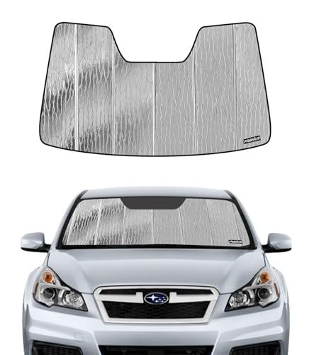 Pigenius Windshield Sunshade for Subaru Legacy/Outback 2010-2014 Eyesight, Reversible Silver/Black - color: silver, size: for legacy/outback 2010-2014 with eyesight