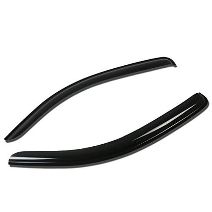 Auto Dynasty Rain Guards Tape-On Compatible with 2005-2014 Tacoma Extended Cab 2pcs Window Visor Deflector - size: 05-14 Toyota Tacoma Extended Cab