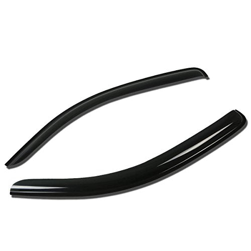 Auto Dynasty Rain Guards Tape-On Compatible with 2005-2014 Tacoma Extended Cab 2pcs Window Visor Deflector - size: 05-14 Toyota Tacoma Extended Cab