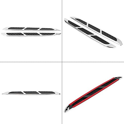 Hood Side Trim, 2pcs Car Exterior Hood Side Door Air Vent Cover Intake Grille Decorative Trim Sticker