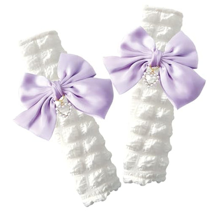 Fashion Big Bow Car Seat Belt Cover Pads (2 in a Pack), Car Accessories Seat Belt Shoulder Strap Protector Universal Seat Belt Cover (Purple) - color: purple