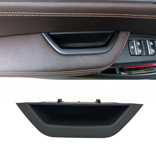 Car Door Handle Covers Fit for BMW X3 F25 2011-2017, X4 F26 2014-2018 Interior Door Handle Cover Door Pull Handle Protective Decorate Covers (Drive Door Handle Black) - color: Drive Door handle Black