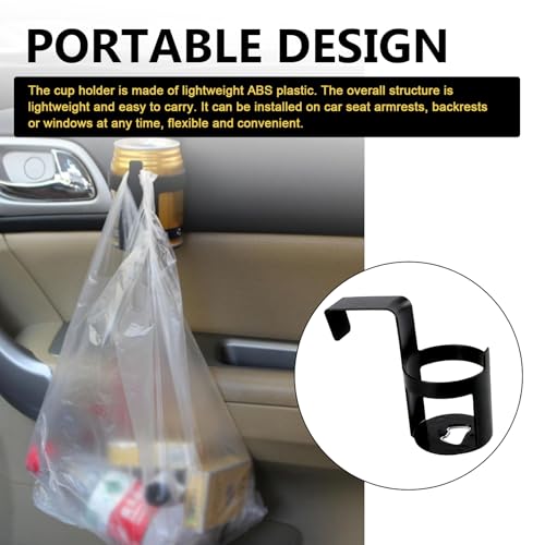 2 PCS Car Cup Holder, Portable Auto Drink Holder Expander, Anti-slip Vehicle Beverage & Cup Storage, Universal for Most Cars (Black #11) - color: Black #11