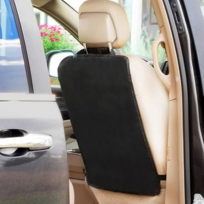 3pcs Waterproof Car Seat Back Kick Protectors for Safety Anti-Kick Pad with Dirt Protection Black Seat Back Cover