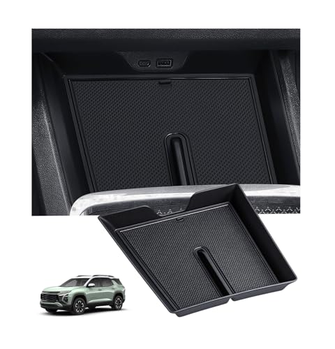 Center Console Organizer Tray for Chevrolet Equinox 2026 2025 (Not for Equinoix EV), Interior Accessories for Under Climate Controls Interior Storage Tray for 2025-2026 Equinox, Black - style: 13) Fits for Chevrolet Equinox 2025-2026