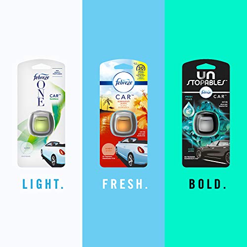 Febreze Car Pet Odor Eliminator, Air Freshener Vent Clip, Up to 30 Days Freshness, Fresh Scent, 2 Count