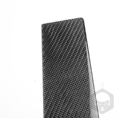 NVCNX Real Premium Carbon Fiber Compatible with Hyundai Veloster 2012 2013 2014 2015 2016 2017 Accessories Car External Window B Pillar Post Cover Exterior Trim - color: Window B Pillar