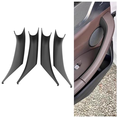 Car Door Handles Covers for BMW X3 G01 2018-2024 and X4 G02 2019-2025 Left and Right Side Interior Door Handle Decorative Covers (4PCS Black) - color: 4PCS Black