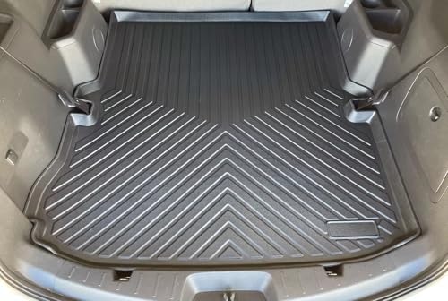 Cargo Liner for Ford Explorer 2011-2019 – Weather-Resistant Protection Trunk Mat for SUV with Raised Lip–Non-Slip Car Trunk Tray Rubber–Easy to Install–3D Shaped Laser Pre-Cut Design