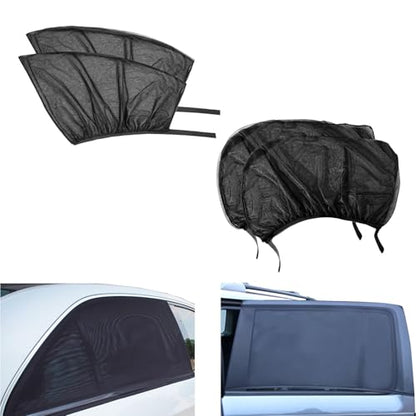 Car Window Sun Shade Cover, 4 PCS Breathable Mesh Car All Side Window Sunshade, Mosquito Net Curtain, Sun Protection Heat Insulation, Privacy Protection Universal for Most Cars, SUVs - size: 4 PCS