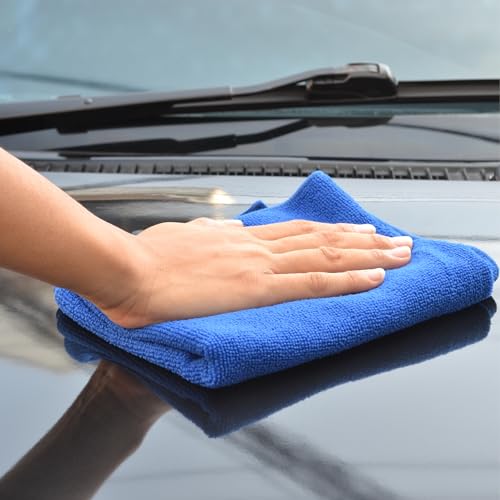 Formula 1 Super Dry Microfiber Drying Towel - Double Thick & Quick Dry - Extra Large - 24" x 24" - color: Super Dry Microfiber X-large