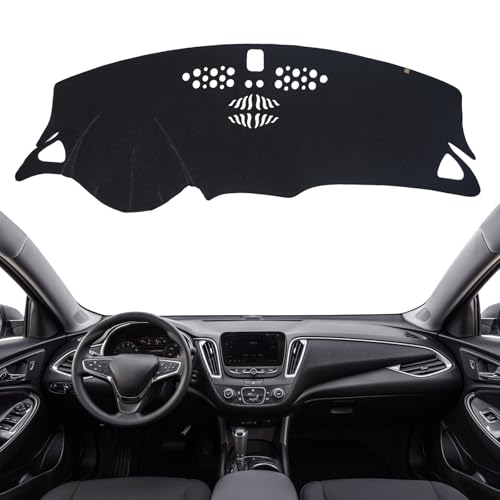 Dashboard Cover Dash Mat Fit for Chevy Malibu 2023-2016 (Without HUD Models),Car Dash Board Mat Anti-Glare Carpet,Non-Slip Pad Sunshield Protector (Black) - color: Black, size: Fit 16-23 Malibu