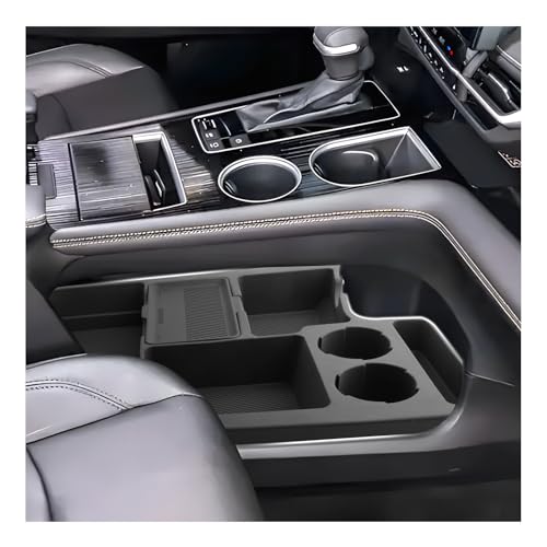 SXCY for 2025 2026 Toyota Sienna Center Console Organizer for 2025 2026 Toyota Sienna Accessories Silicone Under Console Cupholder Tray for 2021-2026 Sienna Under Console Storage[Not for Cool Box] - color: 21-26 Sienna Under Console Tray[Not for Cool Box]