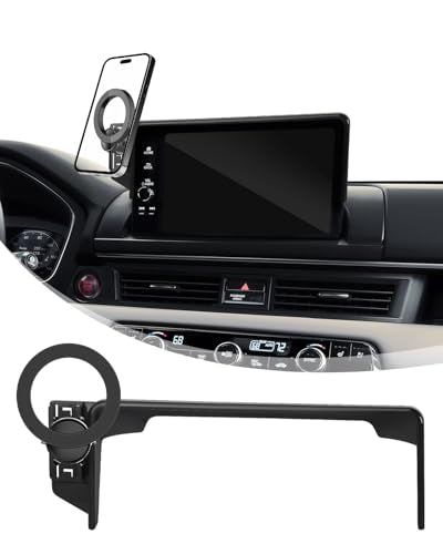 PZK Car Phone Mount for Honda HRV 2023-2025 2026/CRV 2023-2026/ Honda Pilot 2023-2026 Accessories 7/9-inch Screen Compatible with MagSafe HR-V CR-V Car Phone Holder Not Affect Air Vent - color: Magsafe, size: Honda HR-V/CR-V/Pilot 2023-2025 (7/9 inch)
