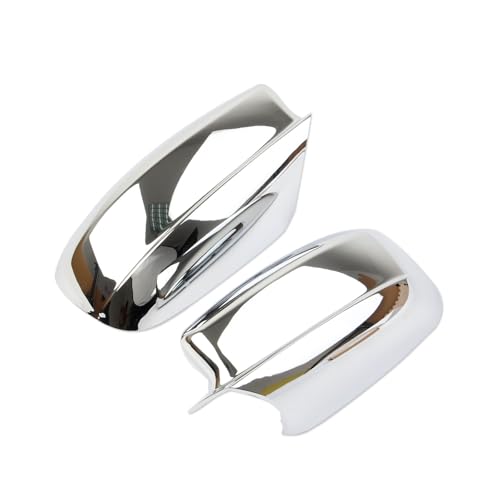 Crosselec Carbon Fiber Side Door Mirror Cover Molding Trim for Dodge Charger 2011-2021 (Chrome-Replacement) - color: Chrome-Replacement