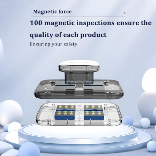 Magnetic Car Windshield Cleaner Tool with Anti-Falling Rope, Double-Sided Window Cleaning Tool for Glass Thickness 3-10mm, Magnet Auto Windshield Cleaner, Universal for Vehicles