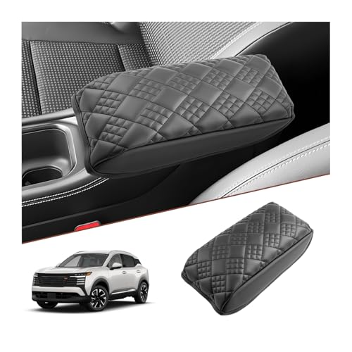 SKTU for 2025 2026 Nissan Kicks Center Console Cover for 2025 2026 Nissan Kicks (S/SV/SR) Armrest Cover Nissan Kicks 2025 2026 Accessories [Thicken] 2025 2026 Kicks Soft Console Cushion-Durable - color: for 2025 2026 Kicks Thicken