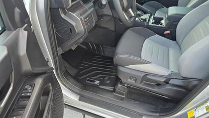 Premium MAXPRO Tacoma Floor Mats 2024 2025 2026 Toyota Tacoma Double Cab Automatic 1st&2nd Row Car Mats All Weather Waterproof TPE Floor Liners Custom Fit Truck Car Mats Accessories Tapetes Para Carro - size: 2024-2025 Toyota Tacoma, Automatic, Double Cab