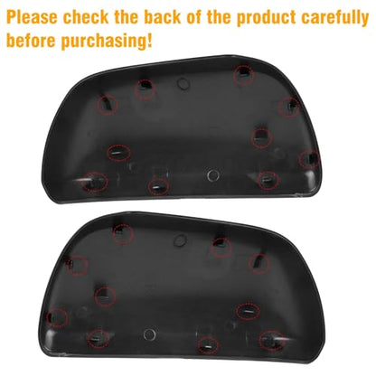 Moonlinks 1Pair Compatible with 2012 2013 2014 2015 2016 2017 2018 2019 2020 Toyota Sienna Mirror Cover Replacement, Black Left Driver Side&Right Passenger Side Door Rearview Side Clip-on Mirror Cap - color: Pair Black