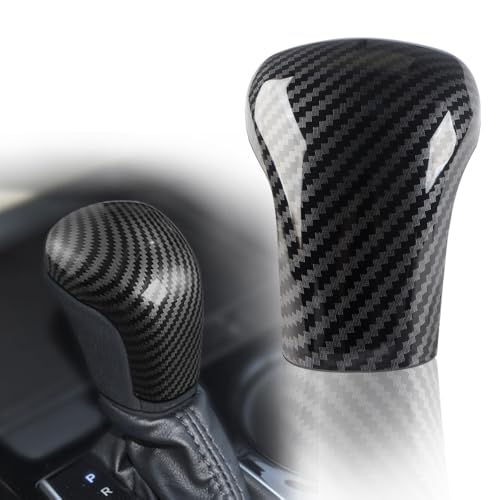 Car Gear Shift Knob Cover Accessories for Toyota Camry 2018-2024 Corolla Avalon 2019 2020 2021 2022 2023 2024 Auto Interior Trim Protector Cap-Carbon Fiber Grain - size: Toyota