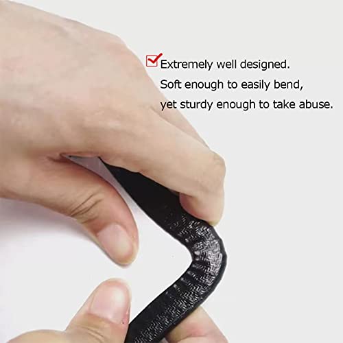 Rubber Edge Trim Black 26Feet, Fits 1/4” Edge, Flexible U Shape Seal Strip for Sharp/Rough Surfaces, Cars, Trucks, Boats - style: Fits 1/4" Edge