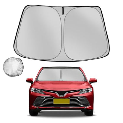 Windshield Sun Shade for Toyota Camry 2012-2017 LE XSE XLE Hybrid SE Sedan Foldable Sunshade for Car Front Window Blocks UV Rays and Heat Automotive Interior Protector Custom Fit Accessories - size: for 2012-2017 Toyota Camry