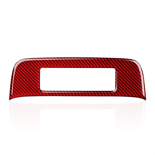Car Central Console CD Panel Sticker Carbon Fiber Decal Interior Trim for Chevrolet Camaro 2010 2011 2012 2013 2014 2015 Accessories - color: Central Console CD Panel