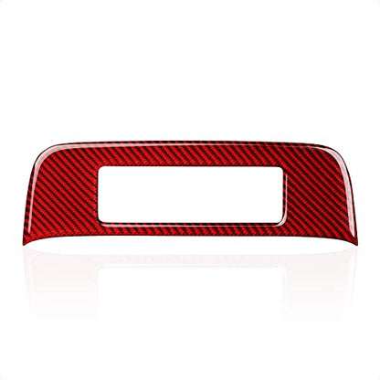 Car Central Console CD Panel Sticker Carbon Fiber Decal Interior Trim for Chevrolet Camaro 2010 2011 2012 2013 2014 2015 Accessories - color: Central Console CD Panel