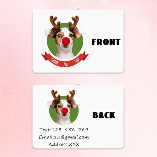 10-100Pcs Custom Logo Air Freshener for Car Bulk,Wholesale Personalized Double-Sided Car Air Fresheners with Photo Text Logo (10 Horizontal Rectangle) - color: 10 Pcs - Horizontal Rectangle