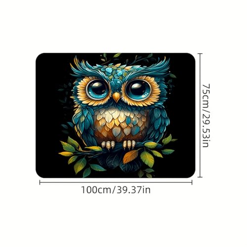 Universal Car Trunk Mat 29" x 39", Cute Owl Print All Weather Trunk Protection Cargo Liner, Durable Cargo Mat Rear Trunk Liner, Stylish Vehicle Interior Accessories Suitable for Most Car Models - color: Cute Owl Print