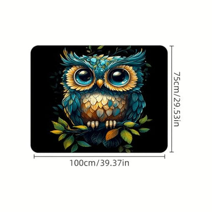 Universal Car Trunk Mat 29" x 39", Cute Owl Print All Weather Trunk Protection Cargo Liner, Durable Cargo Mat Rear Trunk Liner, Stylish Vehicle Interior Accessories Suitable for Most Car Models - color: Cute Owl Print