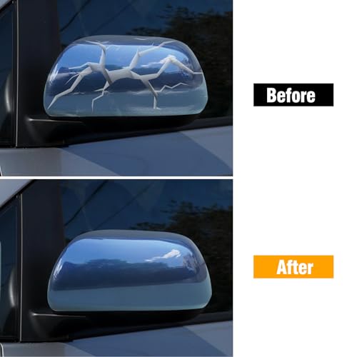 Moonlinks Compatible with 2012 2013 2014 2015 2016 2017 2018 2019 2020 Toyota Sienna Left Driver Side Mirror Cover Replacement, Blue Left Side Clip-on Mirror Cap Replaces for 87945-08021-J0 - color: Left Blue