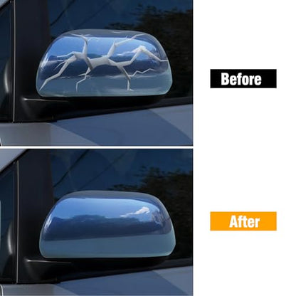 Moonlinks Compatible with 2012 2013 2014 2015 2016 2017 2018 2019 2020 Toyota Sienna Left Driver Side Mirror Cover Replacement, Blue Left Side Clip-on Mirror Cap Replaces for 87945-08021-J0 - color: Left Blue