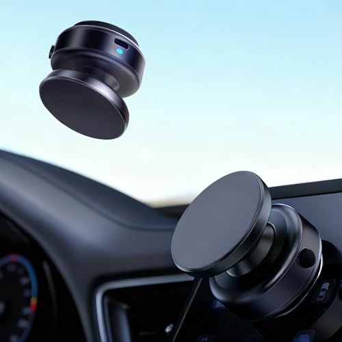 Auto Suction Cup Phone Mount, Quick-Release Vacuum Magnetic Car Phone Holder for Smooth Surface/Gym/Mirror, 360 Adjustable for Magsafe iPhone 17 16 Air Pro Max 15 - color: Black