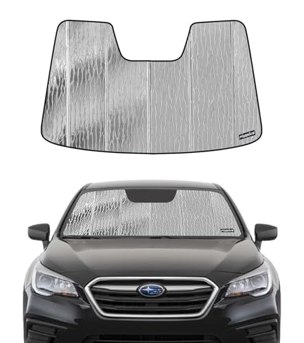 Pigenius Windshield Sunshade for Subaru Legacy/Outback 2015-2019 Eyesight, Reversible Silver/Black - color: silver, size: for legacy/outback 2015-2019 with eyesight