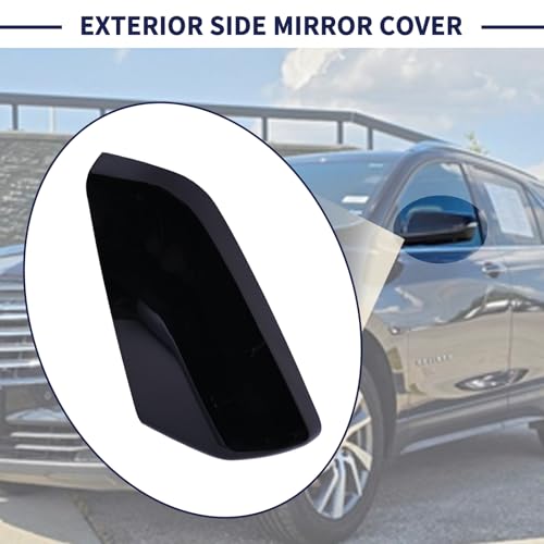 Exterior Side Mirror Cover Driver Side 23406417 84225386 Compatible with Chevrolet Equinox GMC Terrain 2018-2023 Rearview Mirror Cap Left Side - size: Left Side