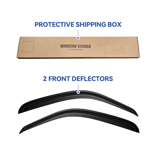 Window Visors Rain Guards for 1995-2004 Toyota Tacoma Regular Cab, Out-Channel Window Vent Wind Deflectors Visors Shades for 95-04 Tacoma Standard/Access Cab, 2PCS - size: 1995-2004 Toyota Tacoma