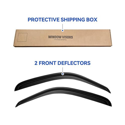 Window Visors Rain Guards for 1995-2004 Toyota Tacoma Regular Cab, Out-Channel Window Vent Wind Deflectors Visors Shades for 95-04 Tacoma Standard/Access Cab, 2PCS - size: 1995-2004 Toyota Tacoma